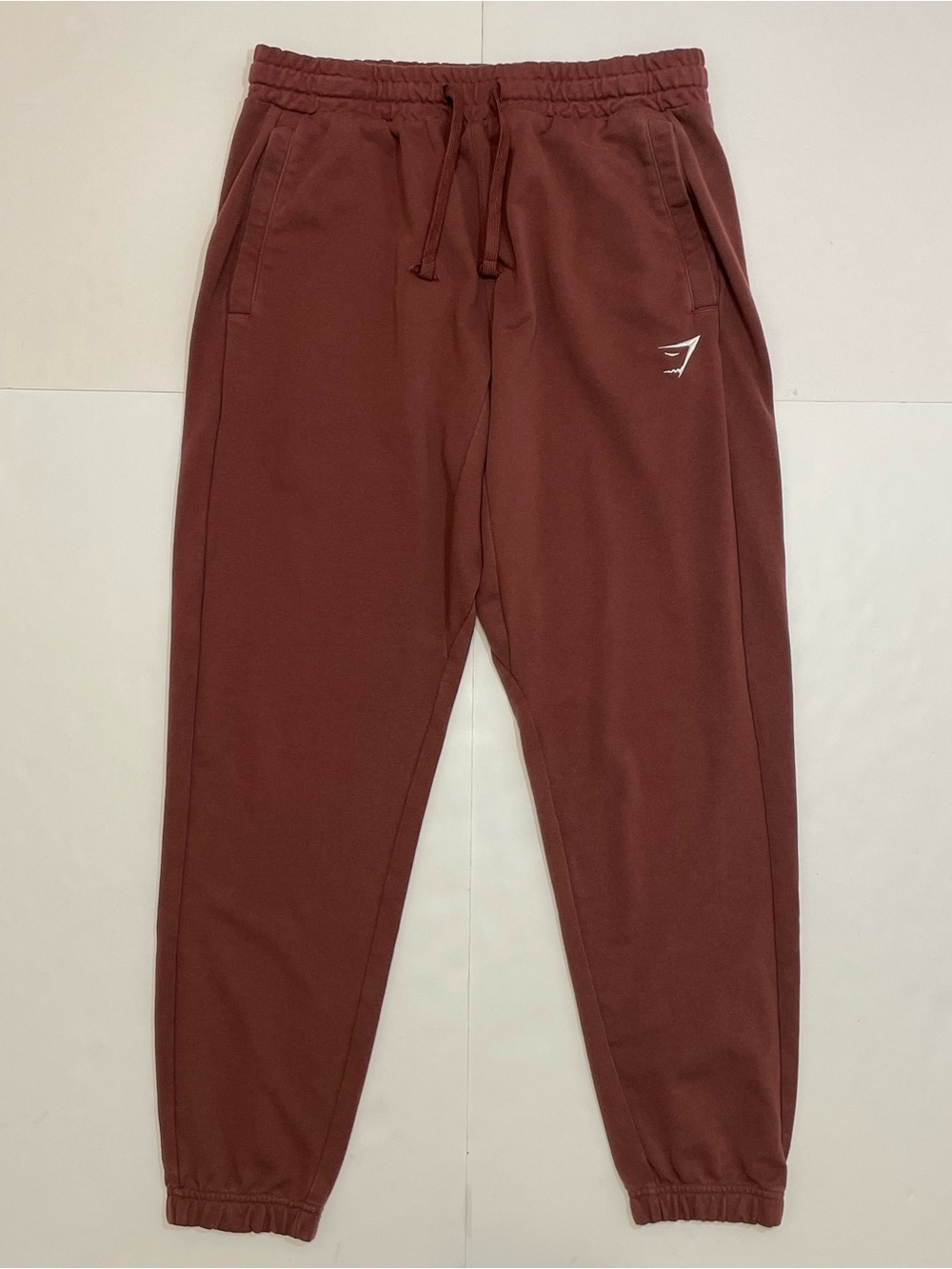 Gymshark Training Fleece Joggers Sweatpants Maroon Size Large - Picture 2 of 10
